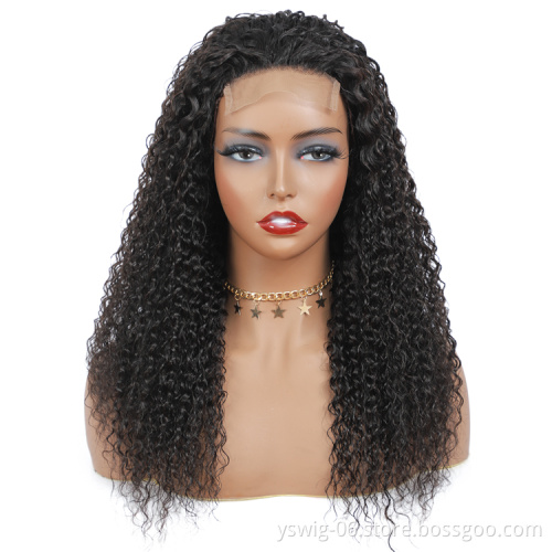 YS Natural Human Hair Wig For Black Women 10A Virgin Transparent Lace Front Wigs brazilian and Peruvian Frontal Wig Human Hair